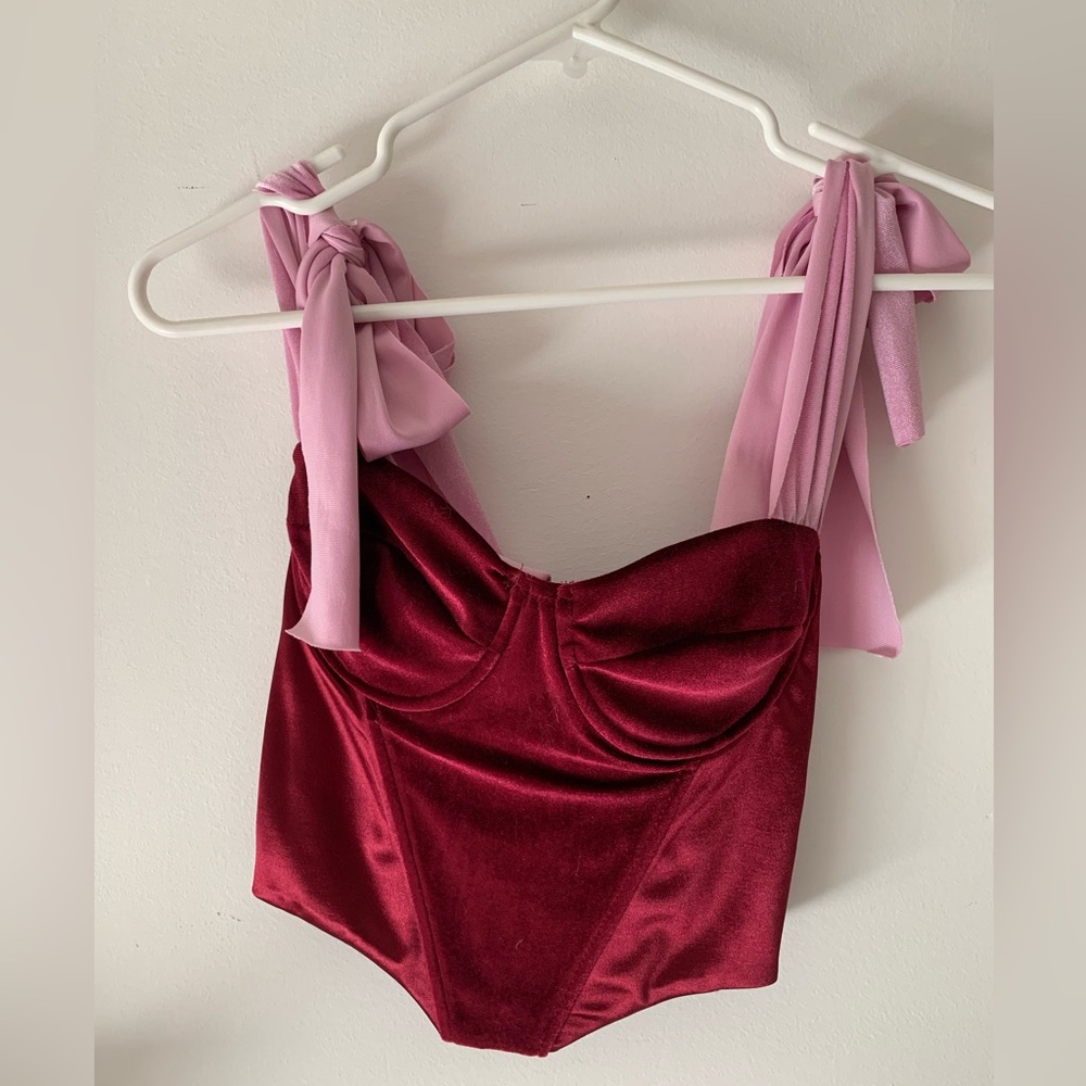 velvet corset